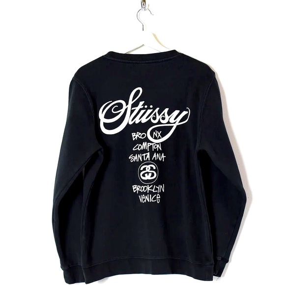 STUSSY Vintage 00’s World Tour Sweater - Picture 2 of 3